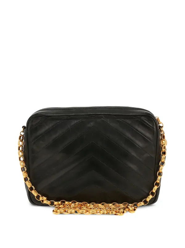 CHANEL ブラック キルティング ショルダーバッグ CHANEL Pre-Owned 1994 キルティング ショルダーバッグ | ブラック