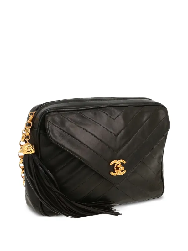 CHANEL ブラック キルティング ショルダーバッグ CHANEL Pre-Owned 1994 キルティング ショルダーバッグ | ブラック