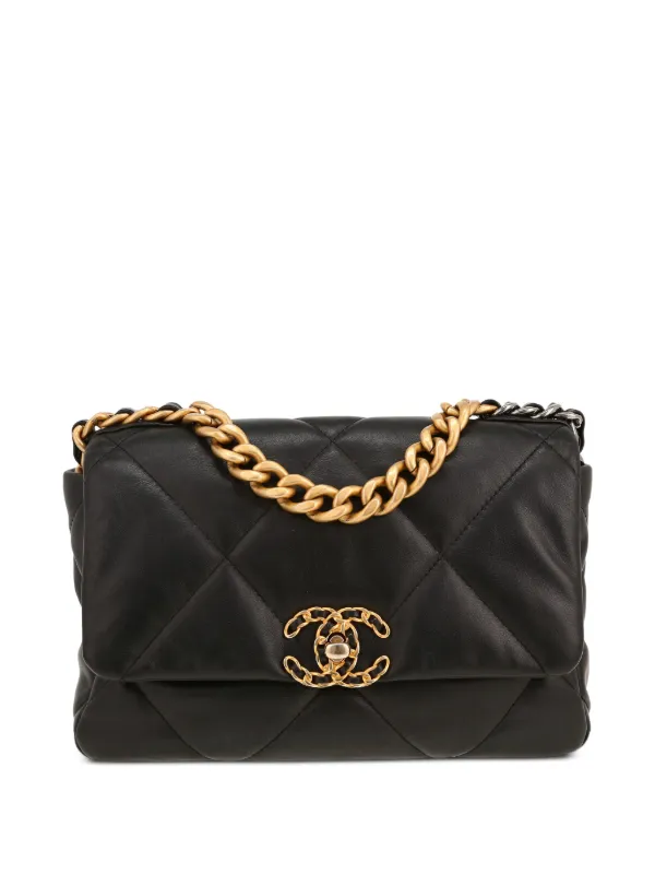 Chanel Pre-owned 2020 Chanel 19 Shoulder Bag in Black