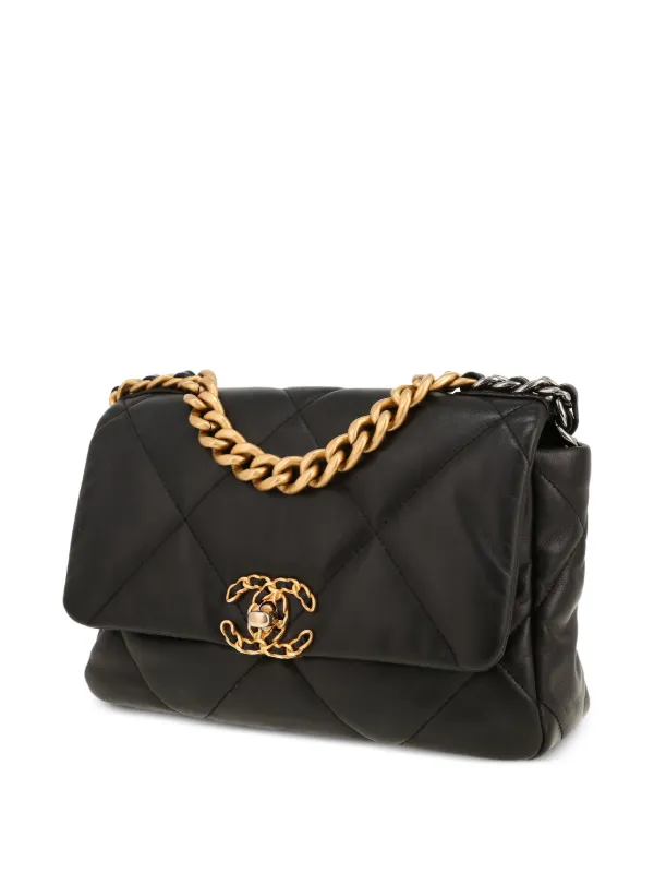 CHANEL Pre-Owned 2020 Chanel 19 Shoulder Bag | Black | FARFETCH ID