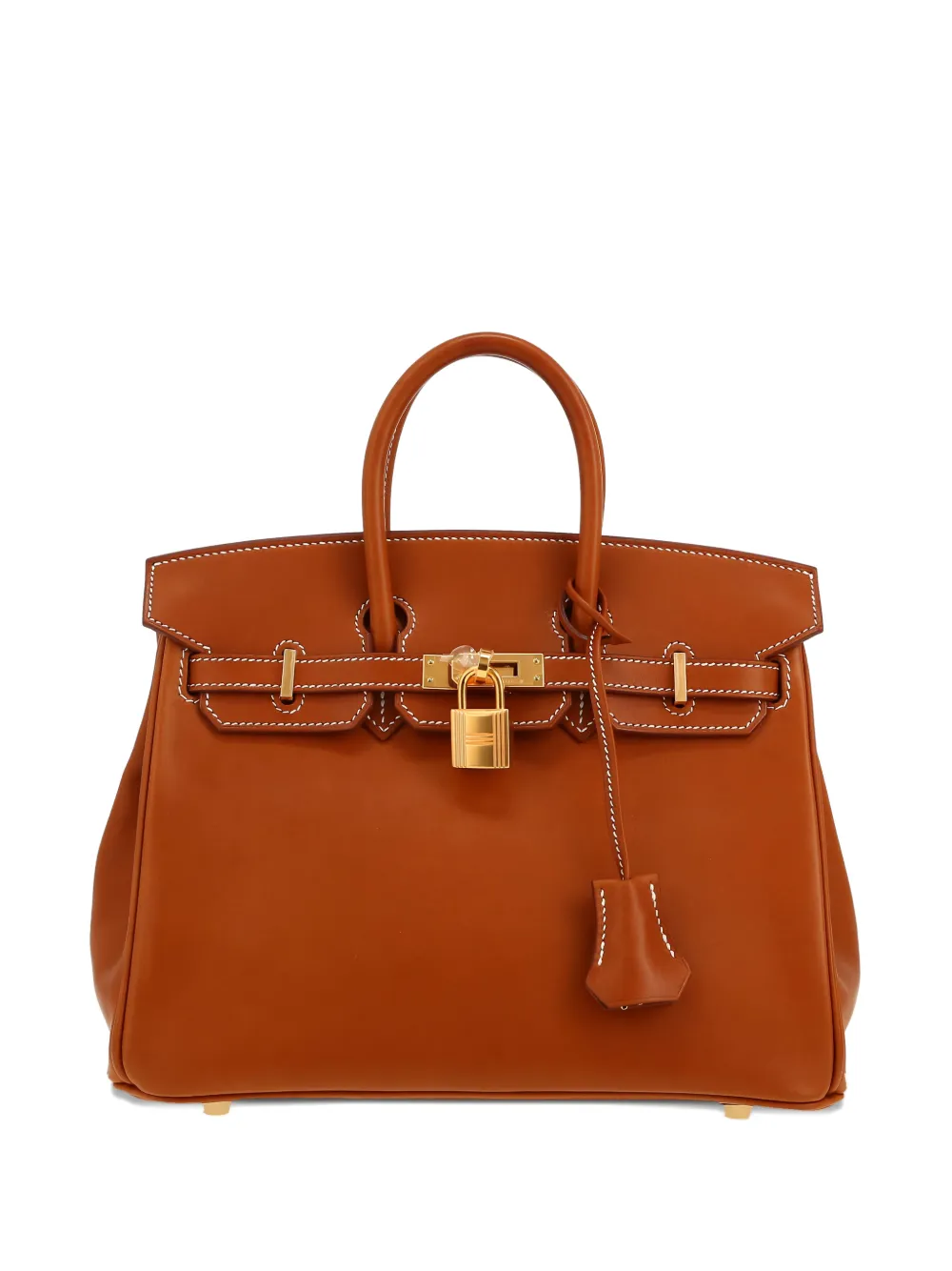 Pre-owned Hermes 2021 Birkin 25 Tote Bag In Brown