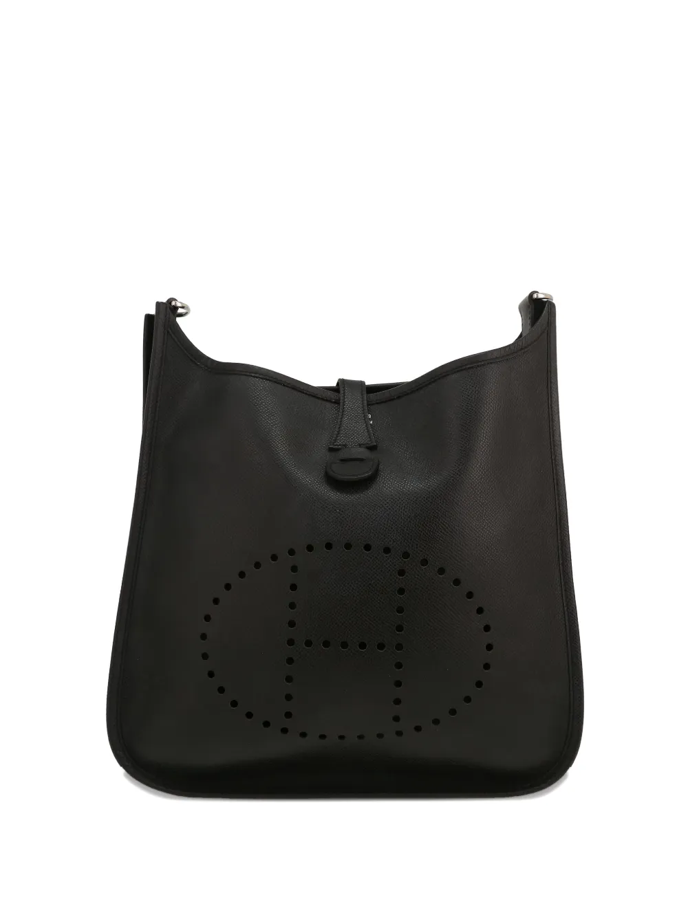 Pre-owned Hermes 2006 Evelyne Cross Body Bag In Black