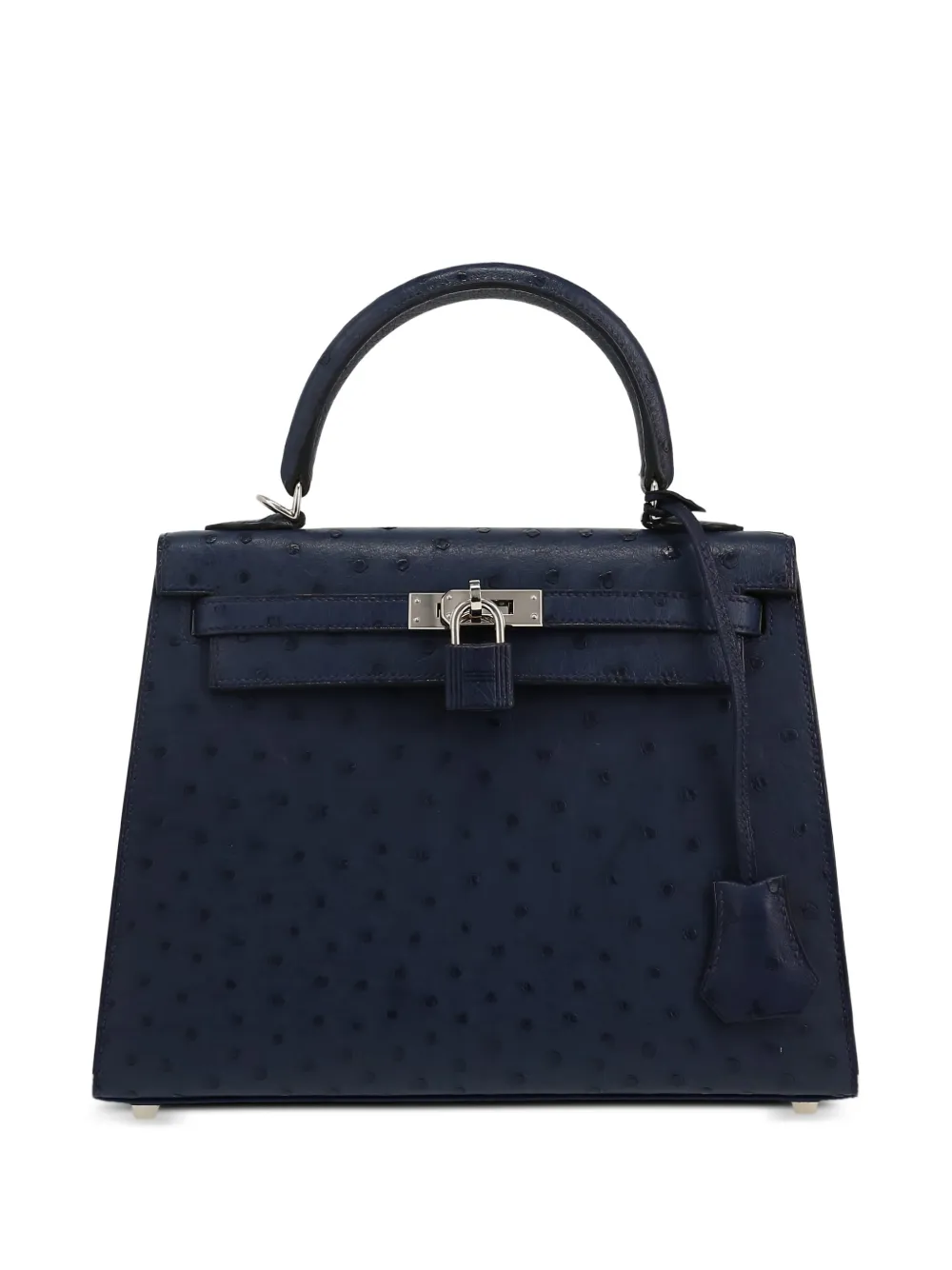Hermès Pre-Owned 2015 Kelly 25 ostrich leather tote bag - Blu