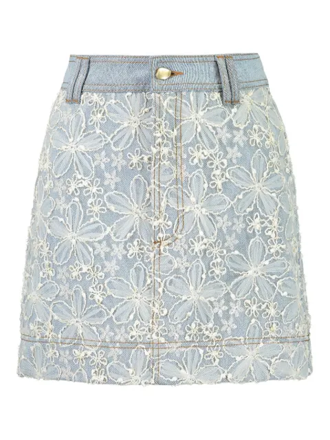 Aje floral-pattern mini skirt
