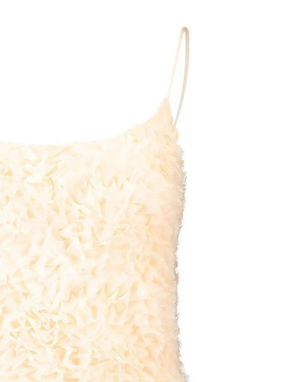 Aje Colette ruffled mini dress - Beige