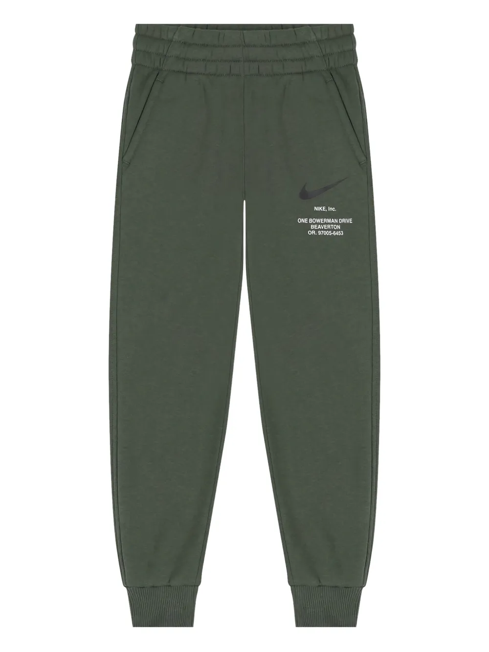 Nike Kids logo-detail track pants - Verde
