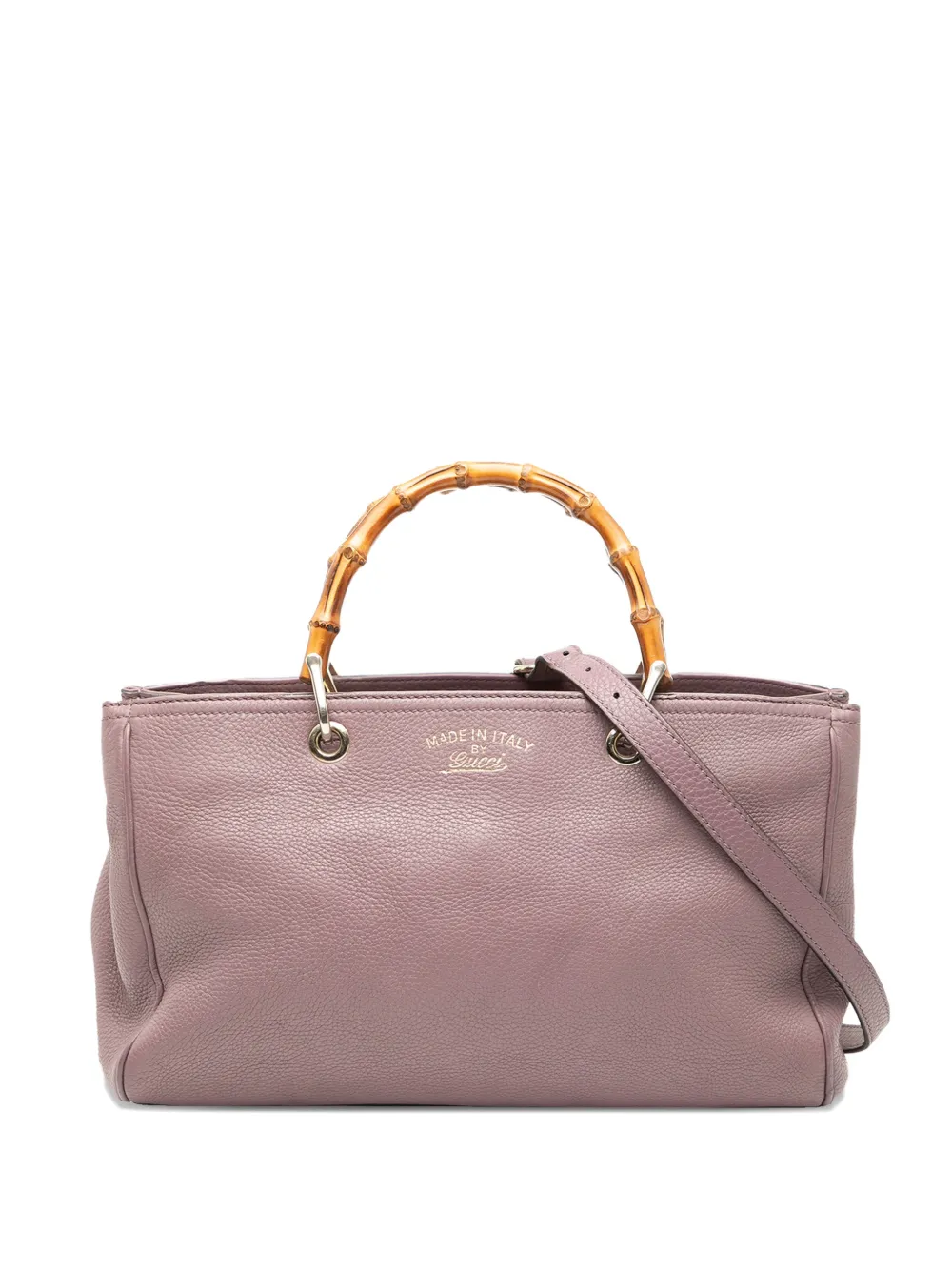 Gucci Pre-Owned 2016-2025 Medium Calfskin Bamboo Shopper satchel - Rosa