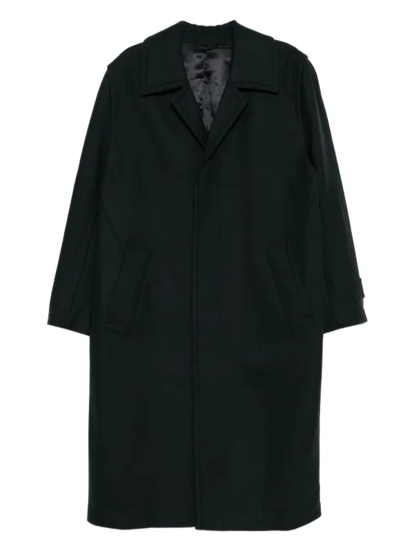 Rier Single-breasted Coat in Black