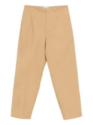 MM6 Maison Margiela single-stitch-logo Trousers | Neutrals