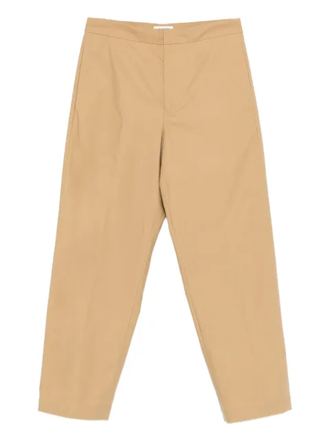 JIL SANDER+ cotton tapered trousers