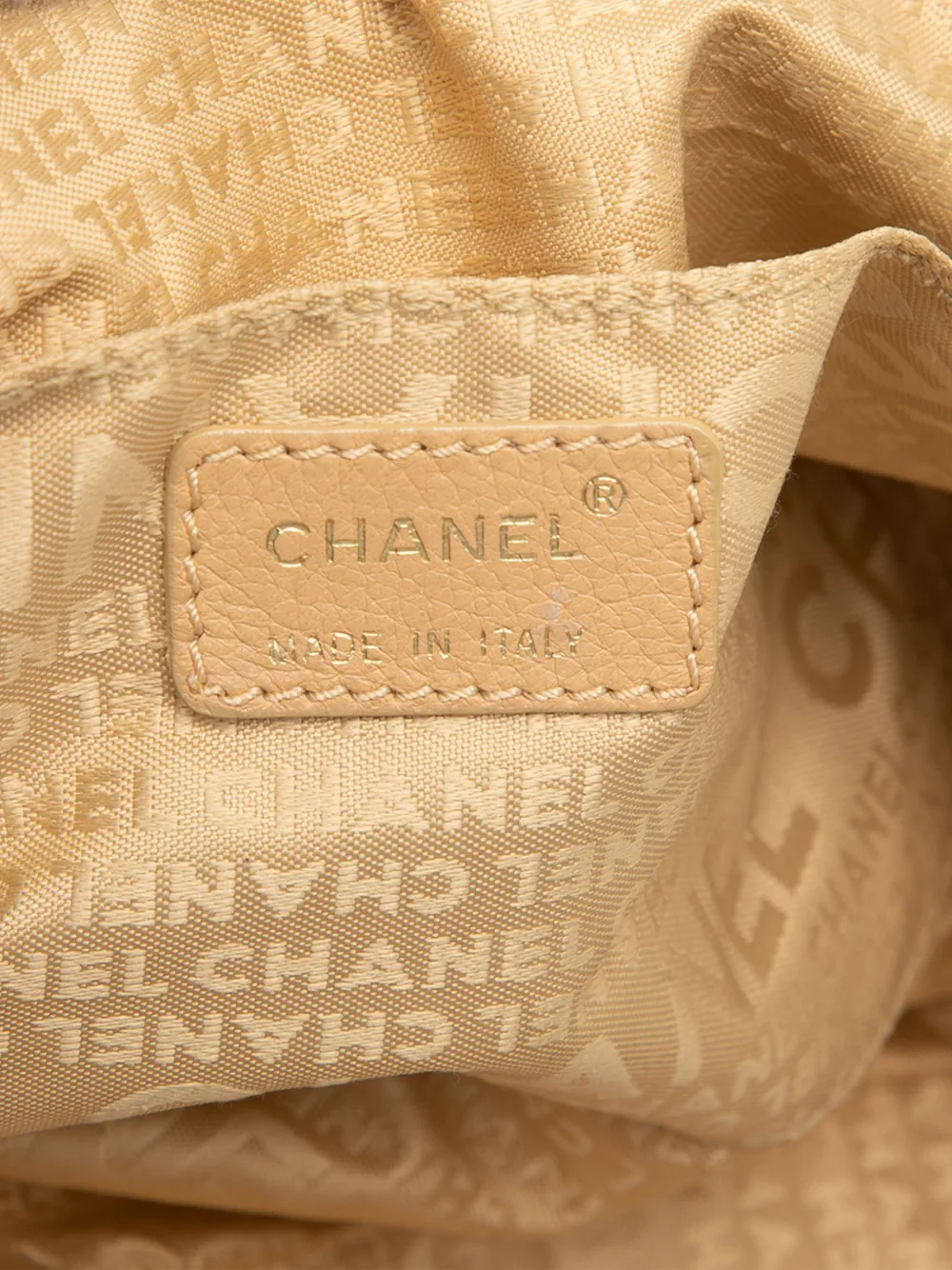CHANEL Pre-owned 2002-2003 Grained Calfskin Cc Dice Tote Bag In Brown