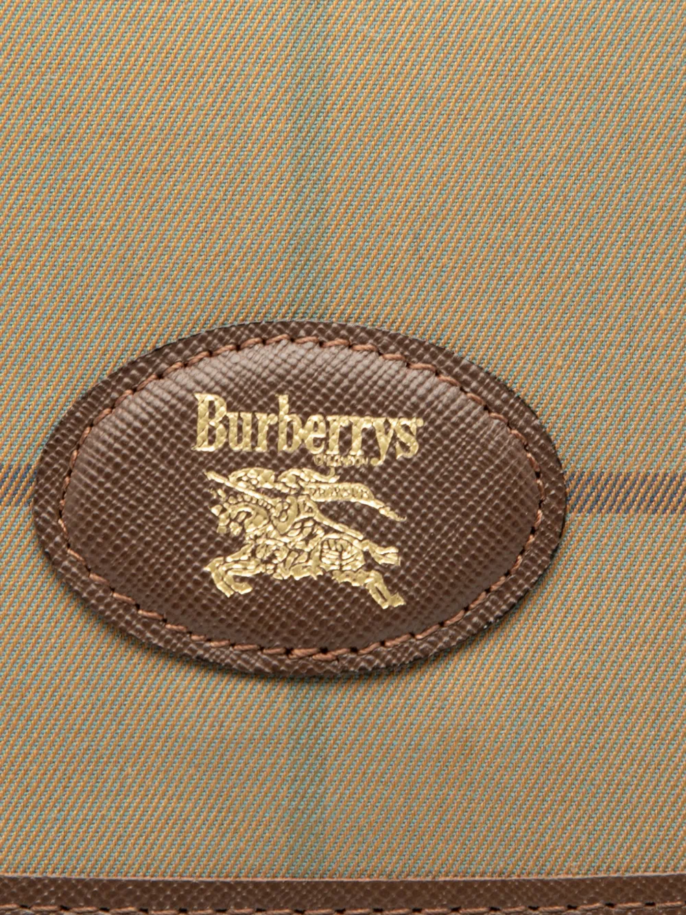 Pre-owned Burberry 20th Century Vintage Check Canvas Clutch Bag In Brown