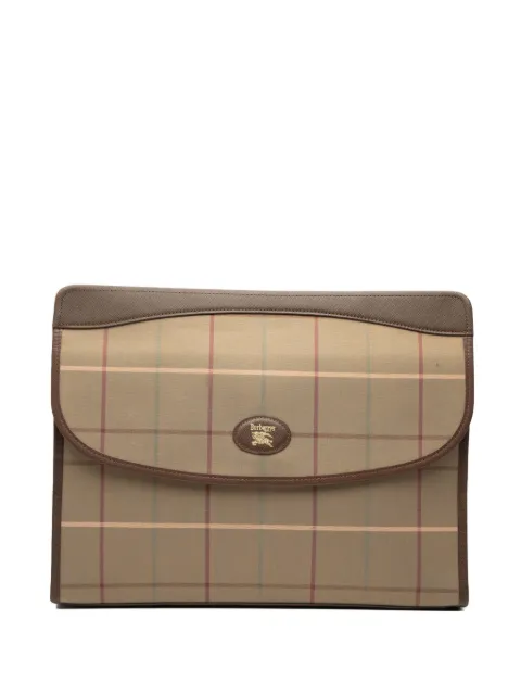 Burberry Pre-Owned 20th Century Vintage Check Canvas clutch bag