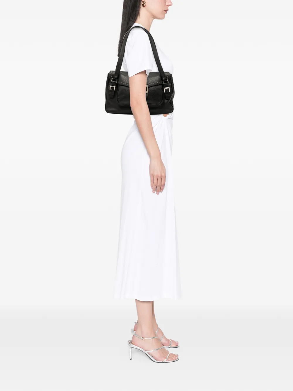 Prada Pre-Owned 2000-2025 Vitello Daino Pushlock Flap shoulder bag | Pre-Owned | Image 2