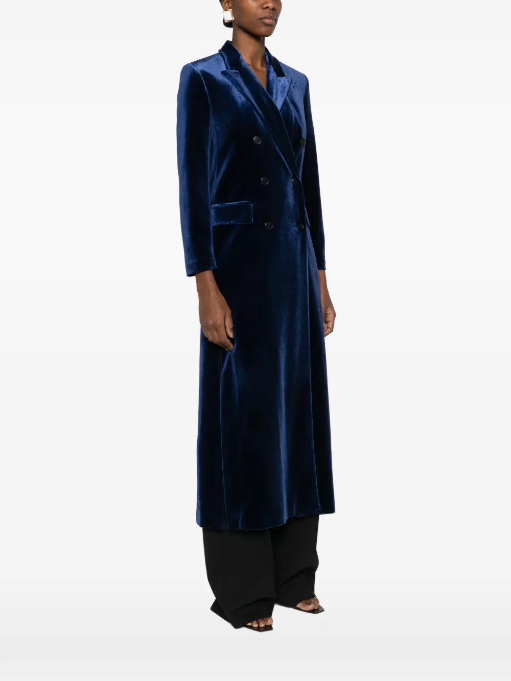 Blanca Vita Jas met dubbele rij knopen Blauw