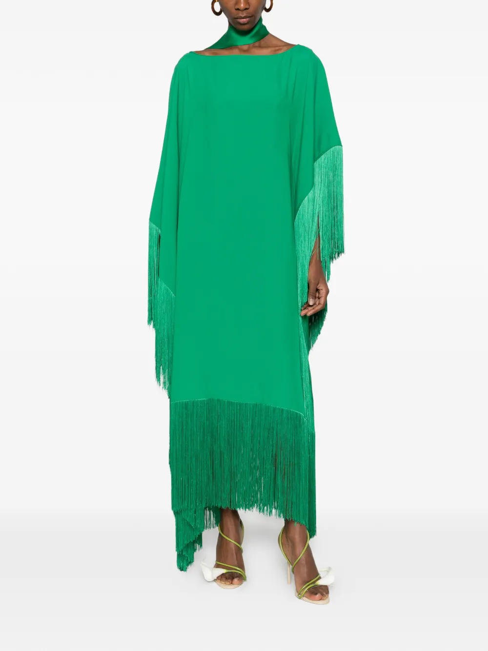 Taller Marmo Tuniek met franje - Groen