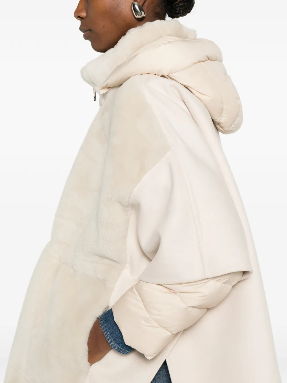 Moorer Jas met ritssluiting Beige