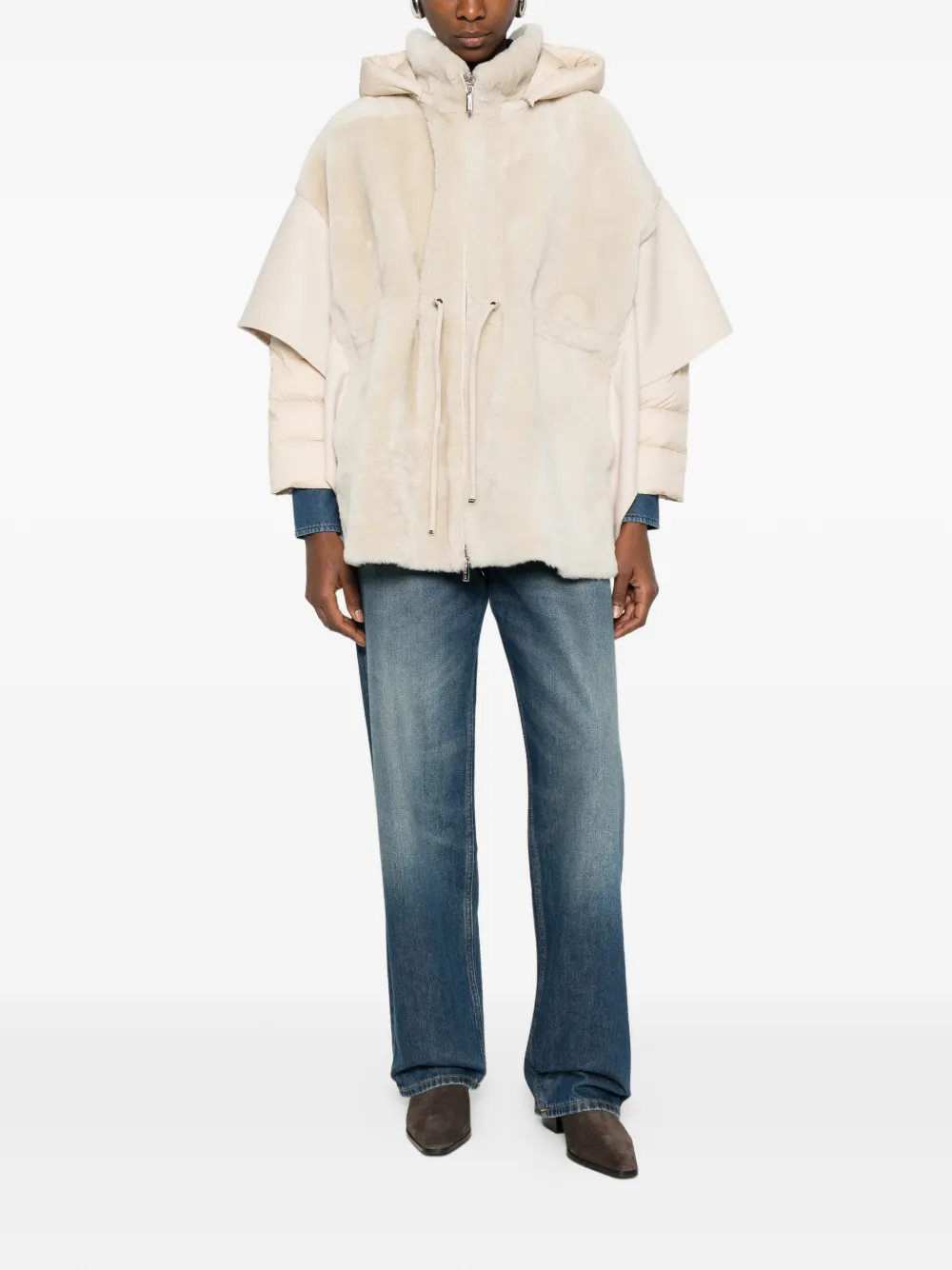 Moorer manteau zippé à capuche | Manteaux en fourrure artificielle | Image 2