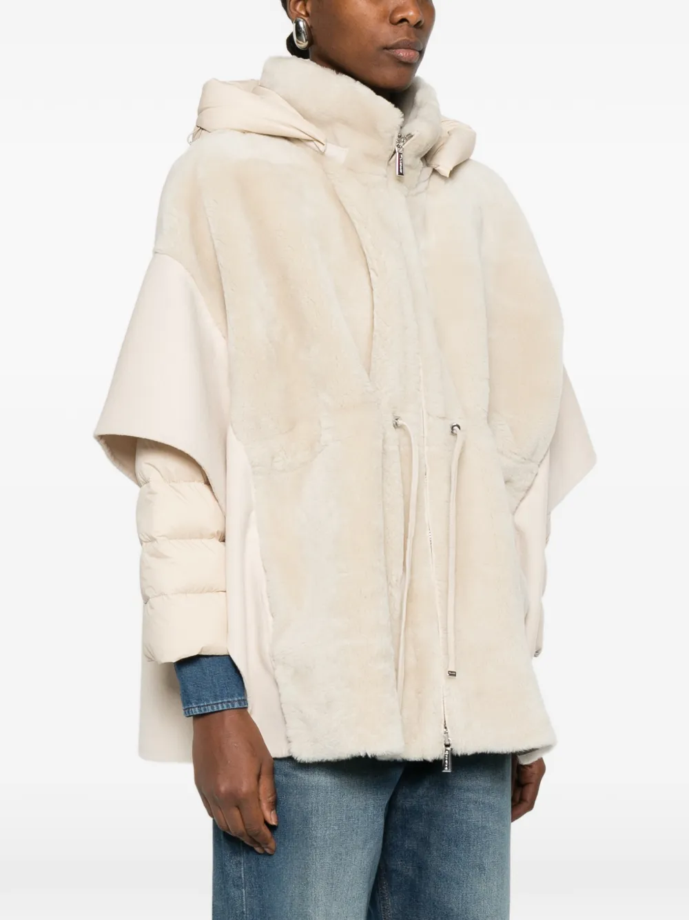 Moorer Jas met ritssluiting Beige