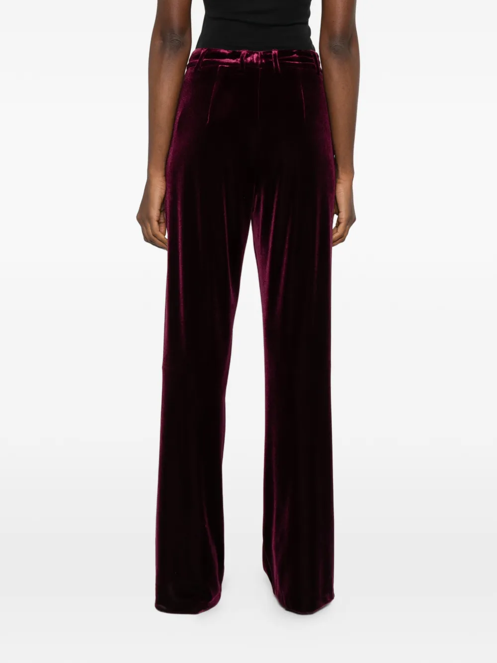 Blanca Vita Fluwelen straight broek Paars