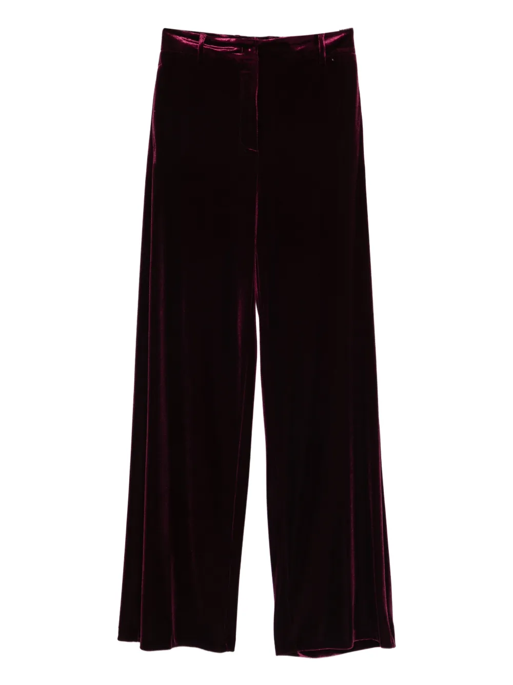 Blanca Vita velvet straight trousers - Viola