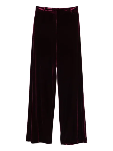 Blanca Vita velvet straight trousers