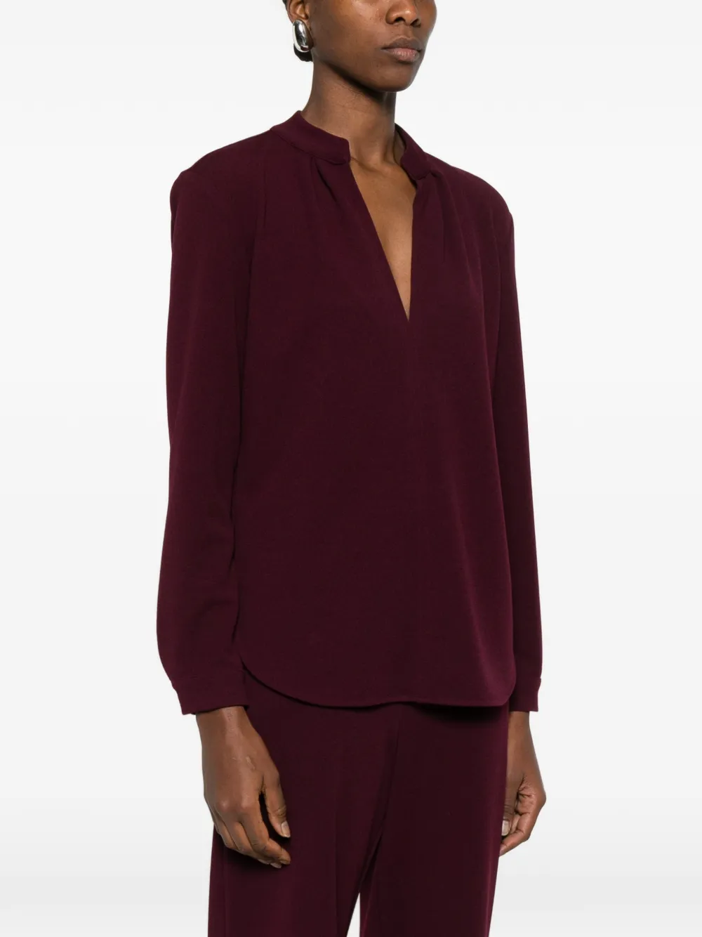Blanca Vita Blouse met V-hals Rood