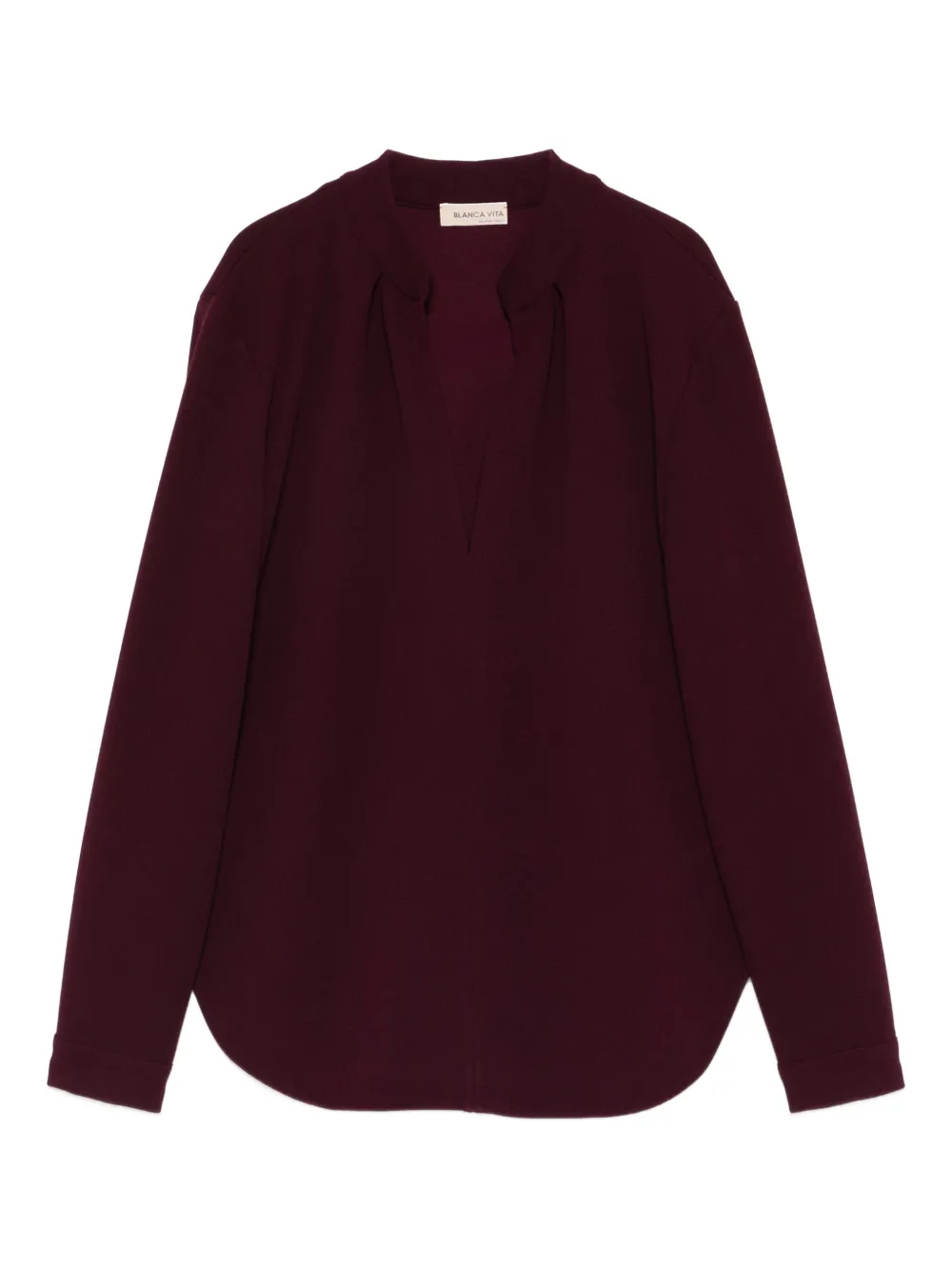 Blanca Vita V-neck blouse - Rosso