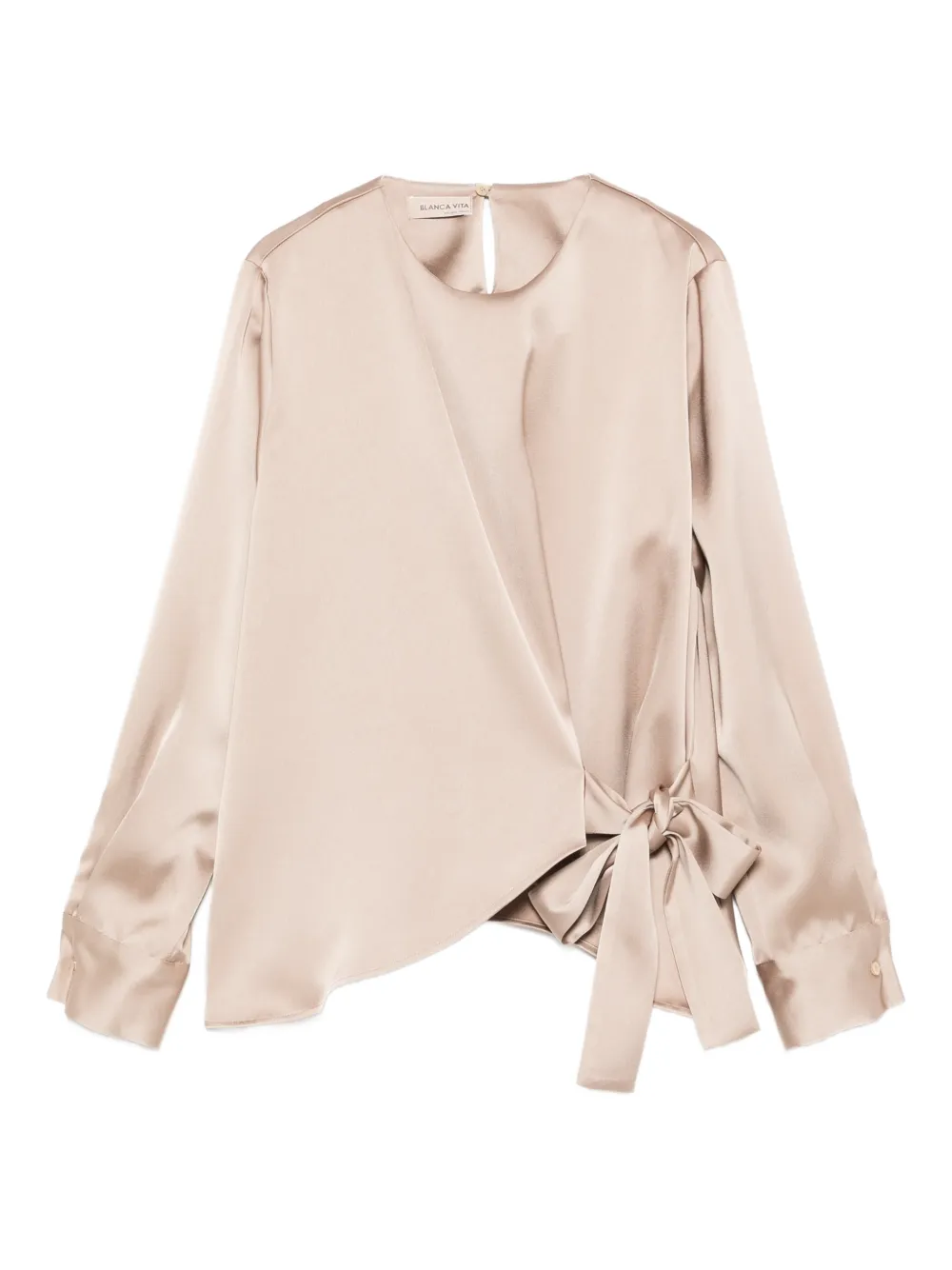 Blanca Vita knot-detail blouse - Toni neutri