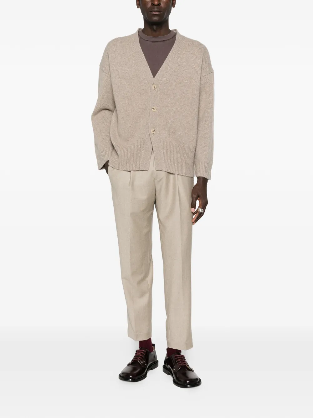 Dell'oglio pleated tailored trousers - Beige