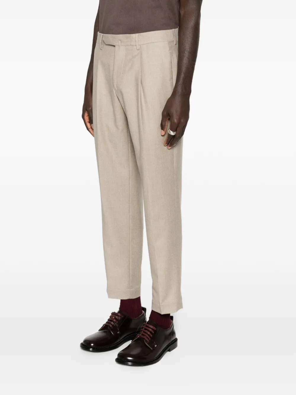 Dell'oglio Geplooide pantalon Beige