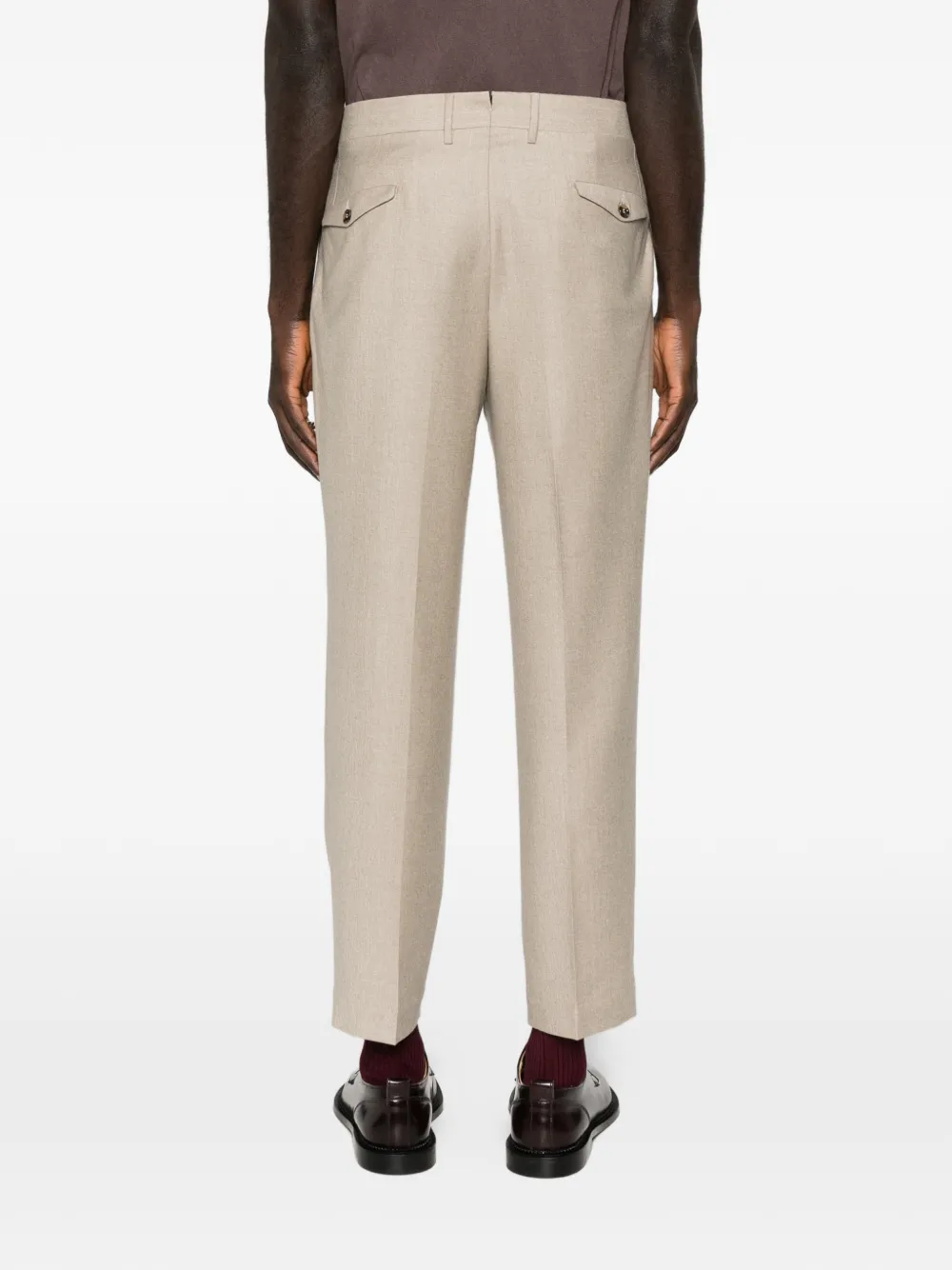 Dell'oglio Geplooide pantalon Beige