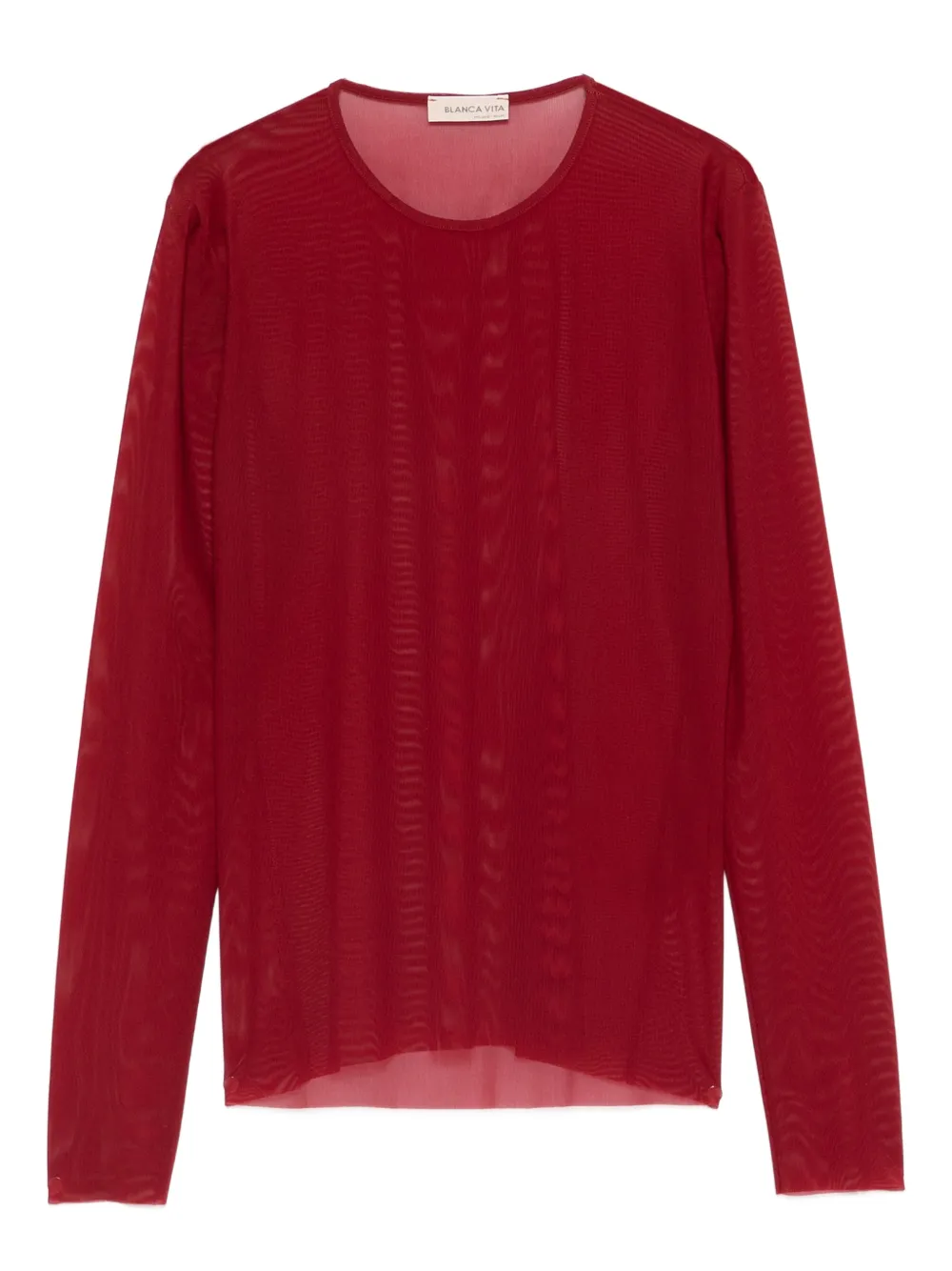 Blanca Vita long-sleeve top - Rosso