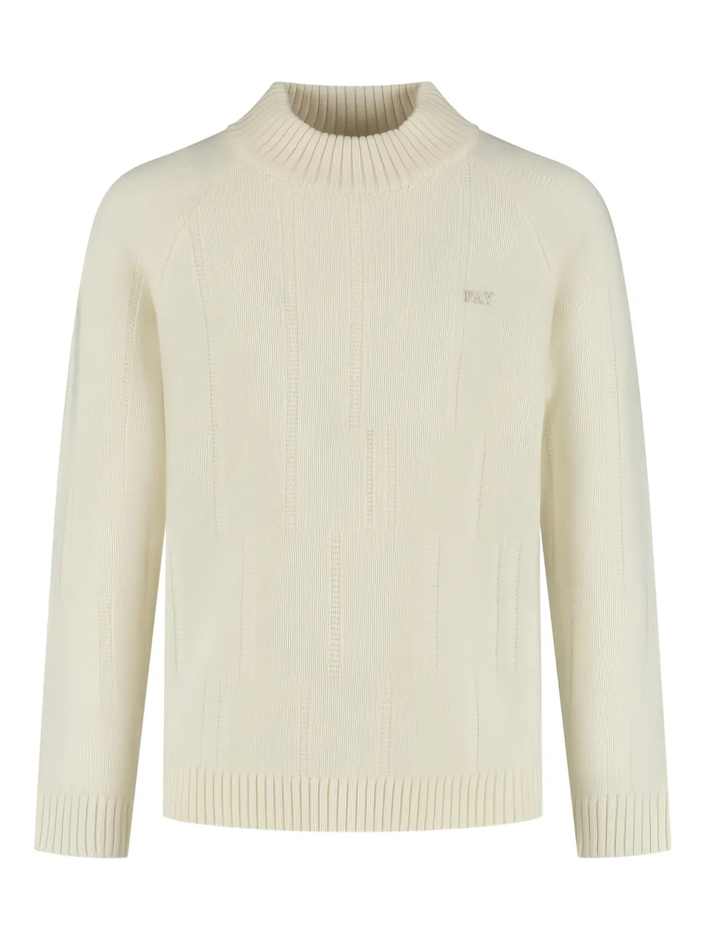 Fay Kids logo-embroidery sweater - Toni neutri