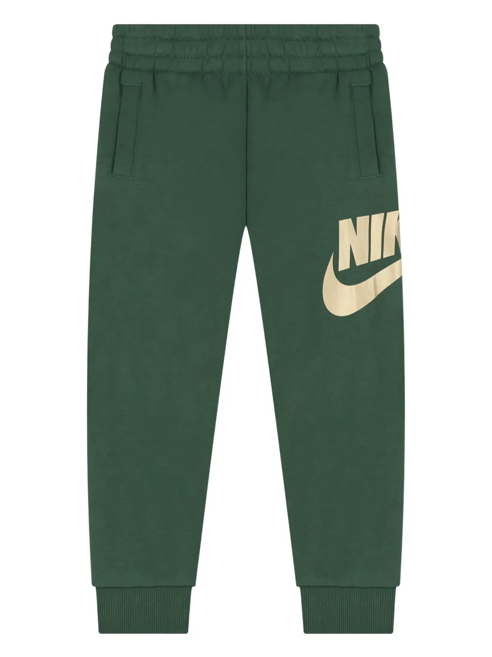 Nike Kids logo-detail track pants - Verde