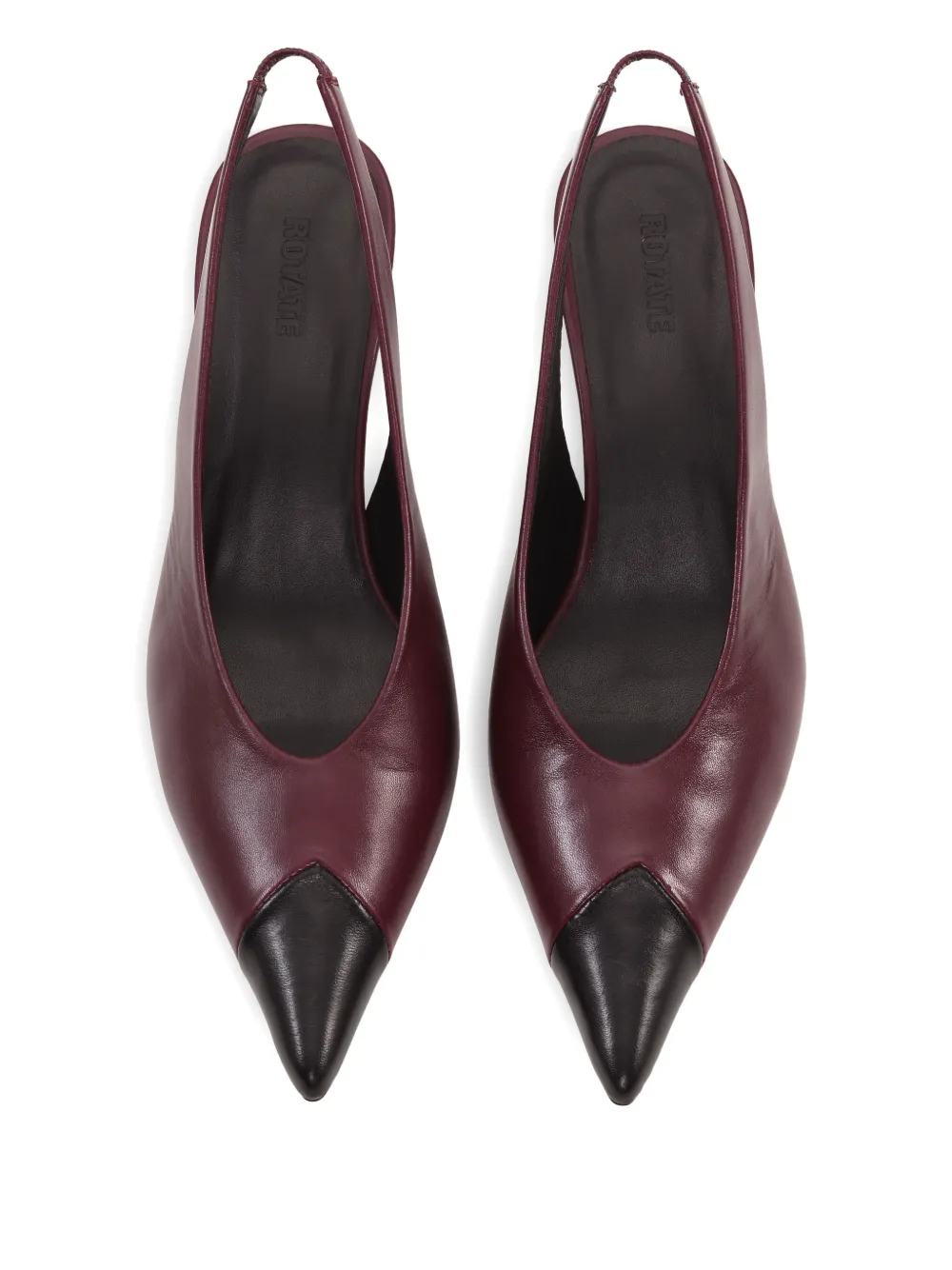  Rotate Birger Christensen Slingback Leather Pumps - Red 