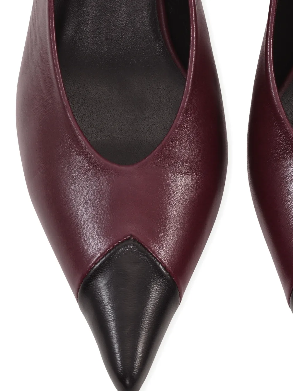  Rotate Birger Christensen Slingback Leather Pumps - Red 