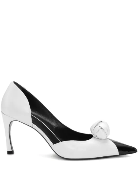 ROTATE BIRGER CHRISTENSEN knot-appliqué leather pumps