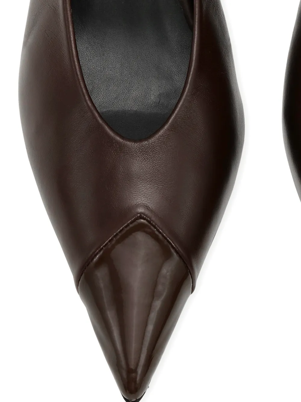  Rotate Birger Christensen Slingback Leather Pumps - Brown 