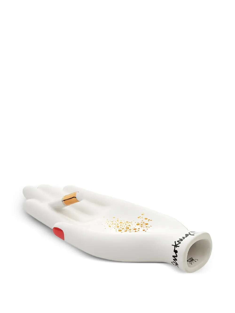 Bitossi Home hand painted ashtray - Bianco