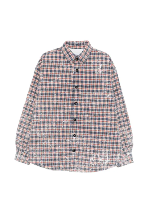 LC23 check buttoned shirt