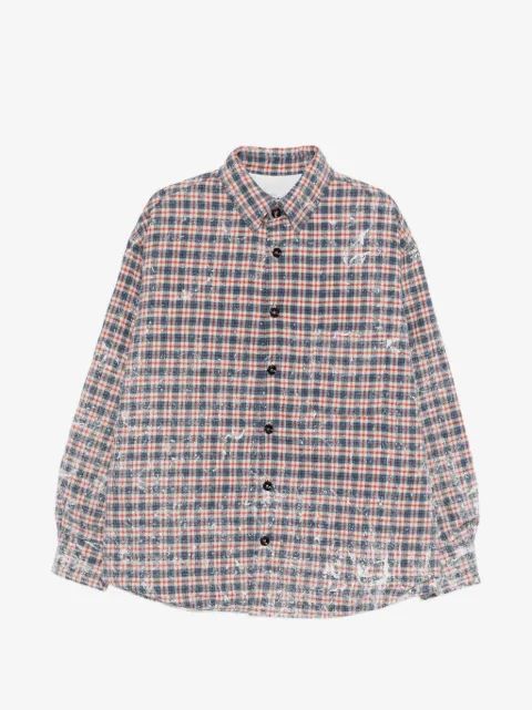 LC23 check buttoned shirt