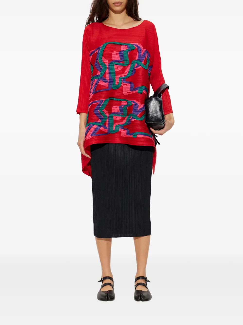 Pleats Please Issey Miyake graphic-print top | Blusas | Image 2