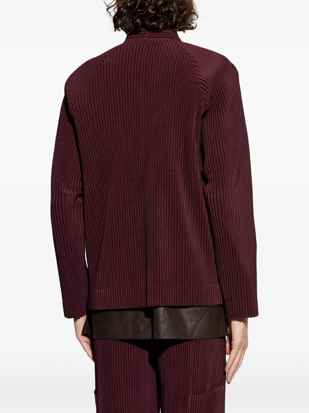 Homme Plissé Issey Miyake Quarry zip-up Jacket | Red | FARFETCH AO