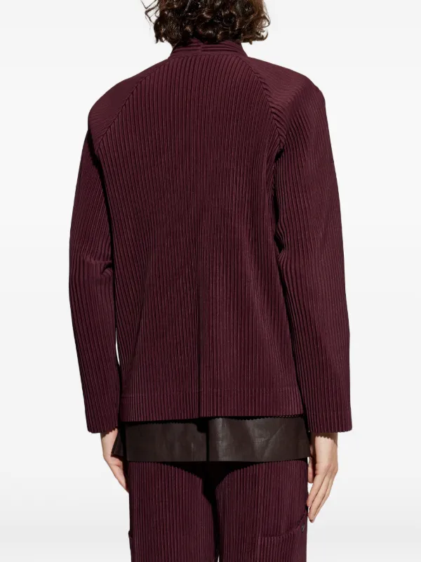 Homme Plissé Issey Miyake Quarry zip-up Jacket | Red | FARFETCH AO
