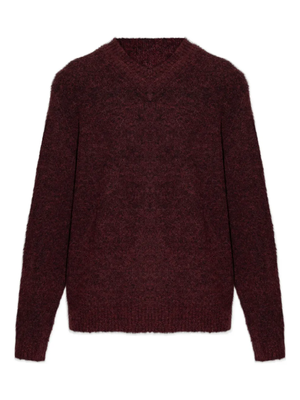 SAMSOE SAMSOE Safloyd v-ringad stickad tröja | röd | Image 1