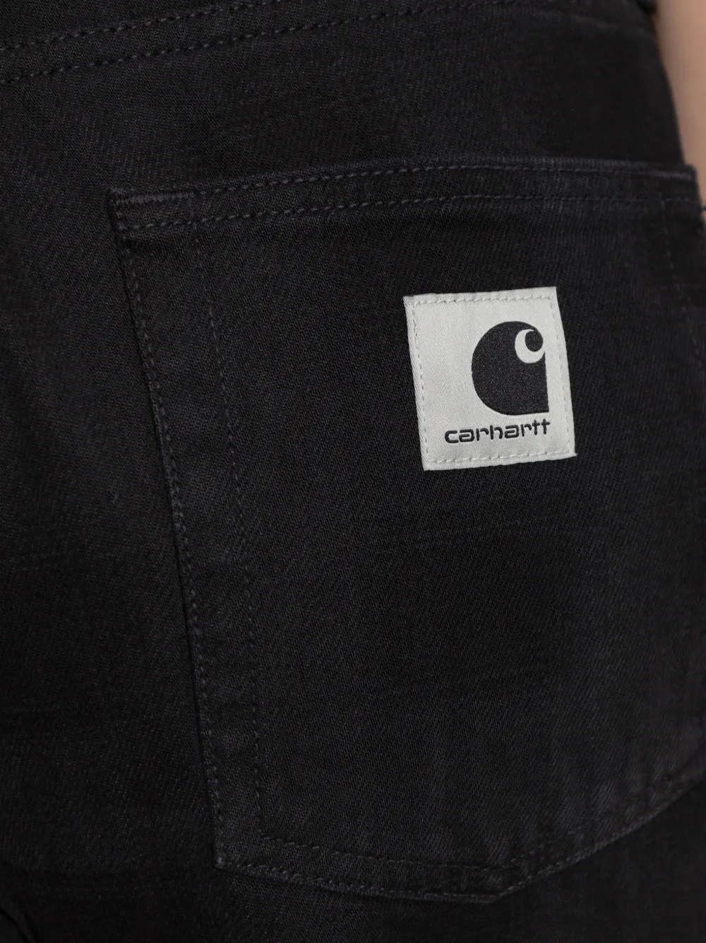 Carhartt WIP Jeans met logopatch Zwart