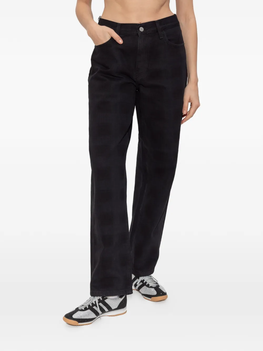 Carhartt WIP Jeans met logopatch Zwart