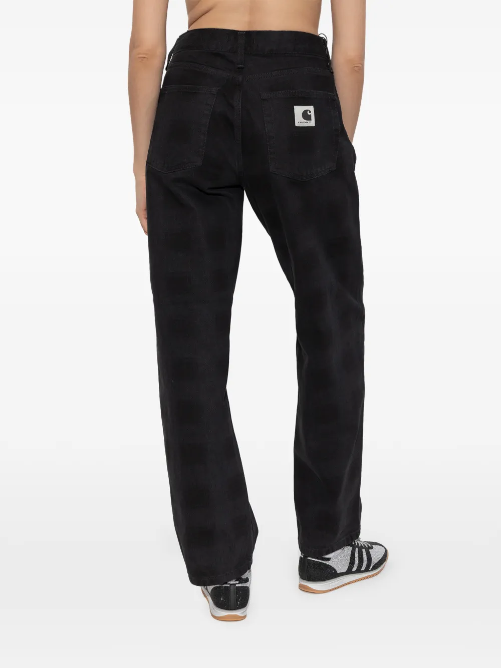 Carhartt WIP Jeans met logopatch Zwart