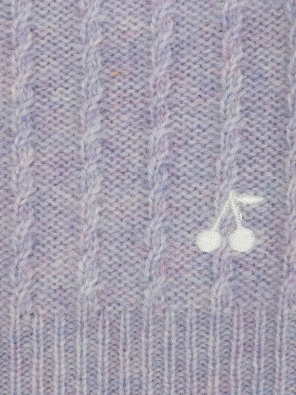 Cable-Knit Ruffled Cardigan